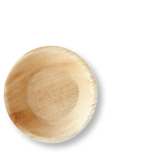 Palm Leaf Round Dish 13 x 1.5cm (25 PACK)