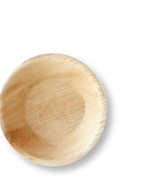 Palm Leaf Round Dish 13 x 1.5cm (25 PACK)