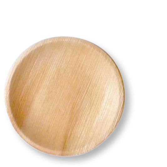 Palm Leaf Round Flat Plate 15cm (25 PACK)