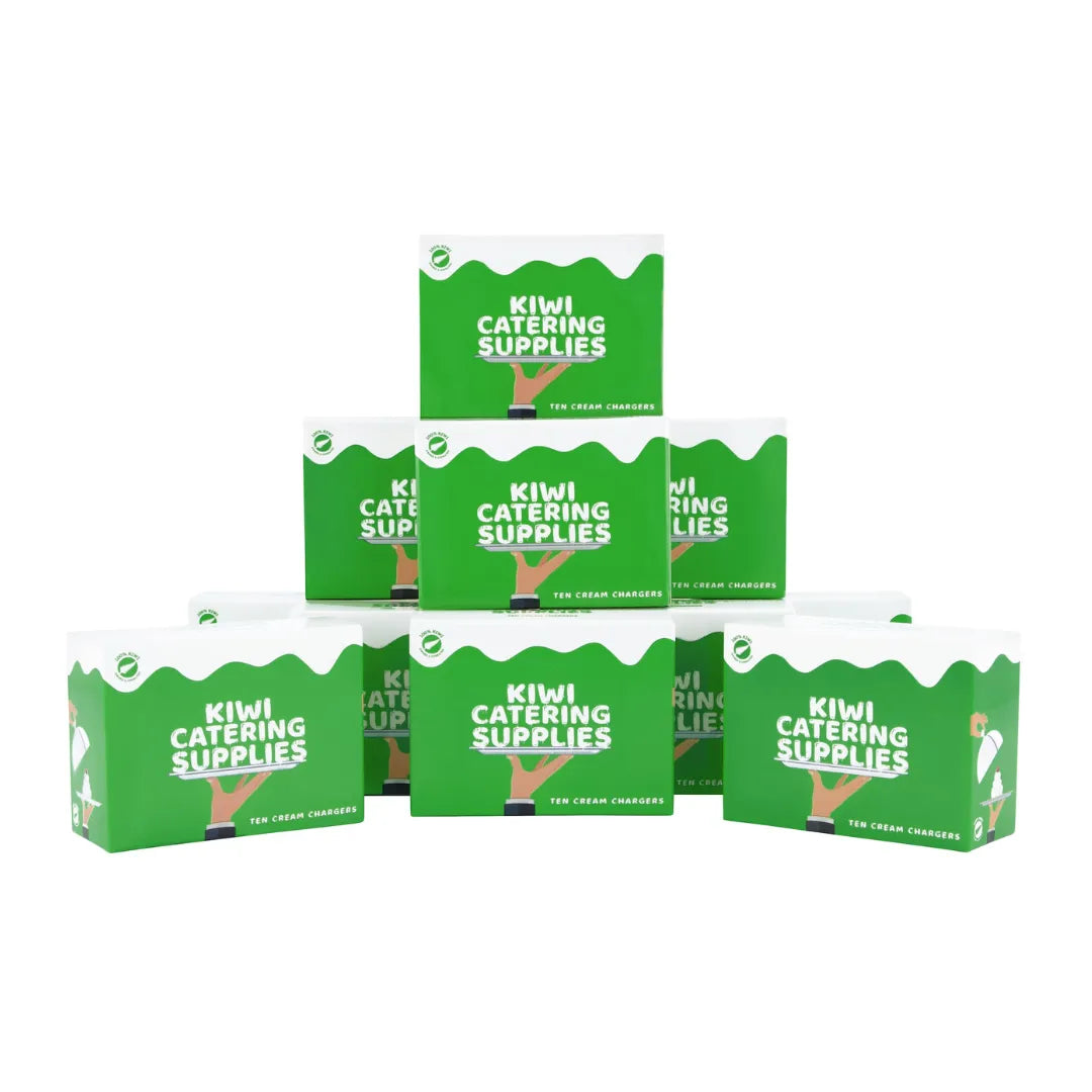 Kiwi Catering Supplies 8.5g Cream Chargers - 120 x 10 Pack (120 Chargers)