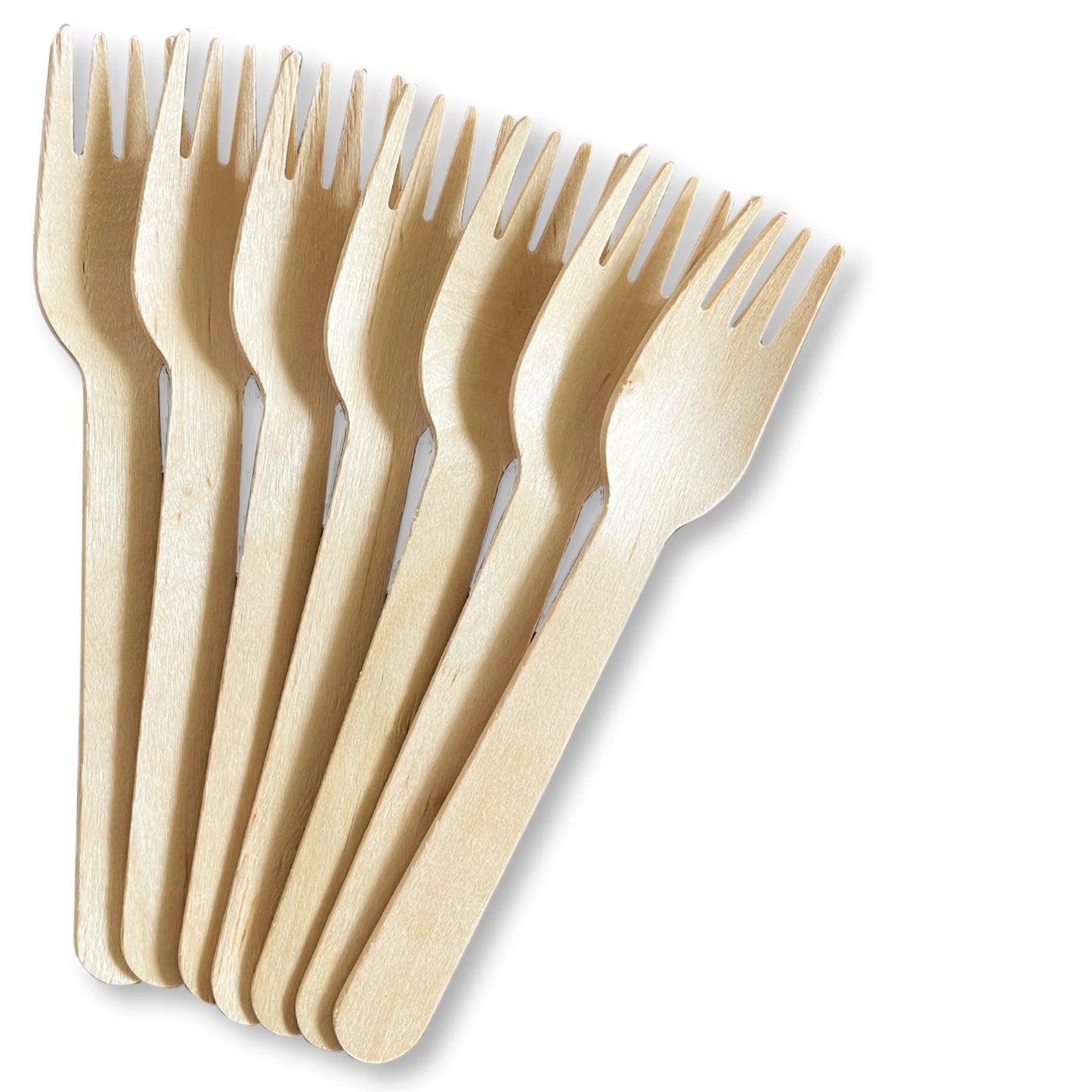 Bamboo Birch Fork 16cm (100 PACK)