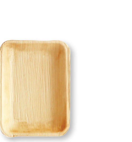 Palm Leaf Rectangle Dish 11x16cm (25 PACK)