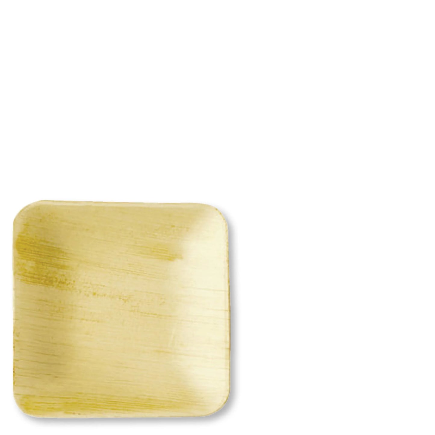 Palm Leaf Square Plate 10 x 10cm (25 PACK)