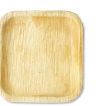 Palm Leaf Square Flat Plate 20cm (25 PACK)