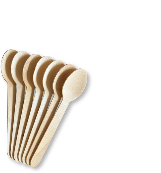 Bamboo Birch Tea Spoon 11cm (25 PACK)